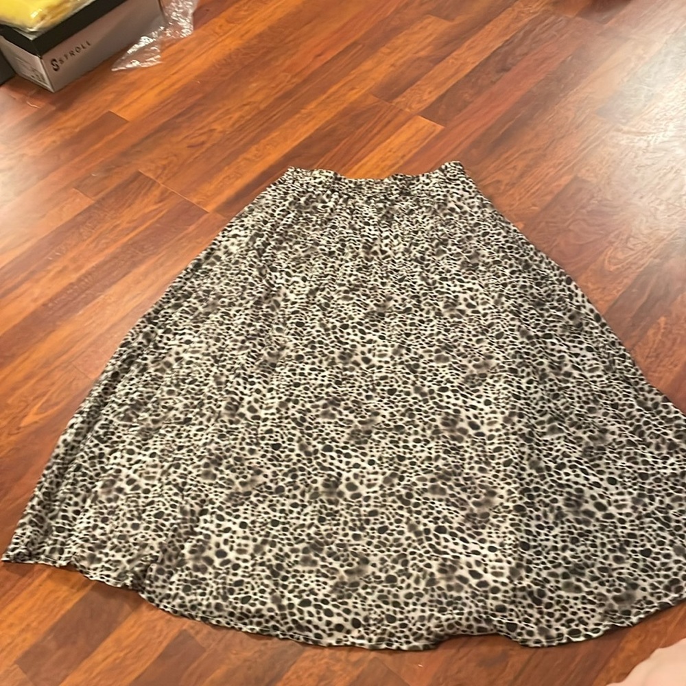 A New Day Leopard MIDI Skirt